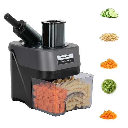 5-In-1 Electric Vegetable Chopper,Commercial Food Dicer,Veggie Food Dicer for Dicing, Slicing, Grating and Julienning,Multifunctional Food Cutter for Commercial and Home Use