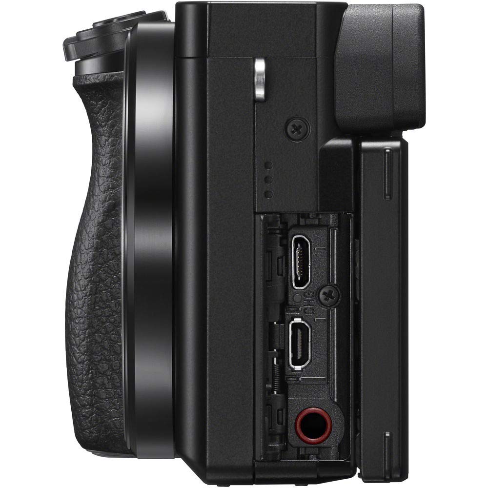 Sony Alpha A6100 Mirrorless Camera with 16-50mm Zoom Lens, Black (ILCE6100L/B)