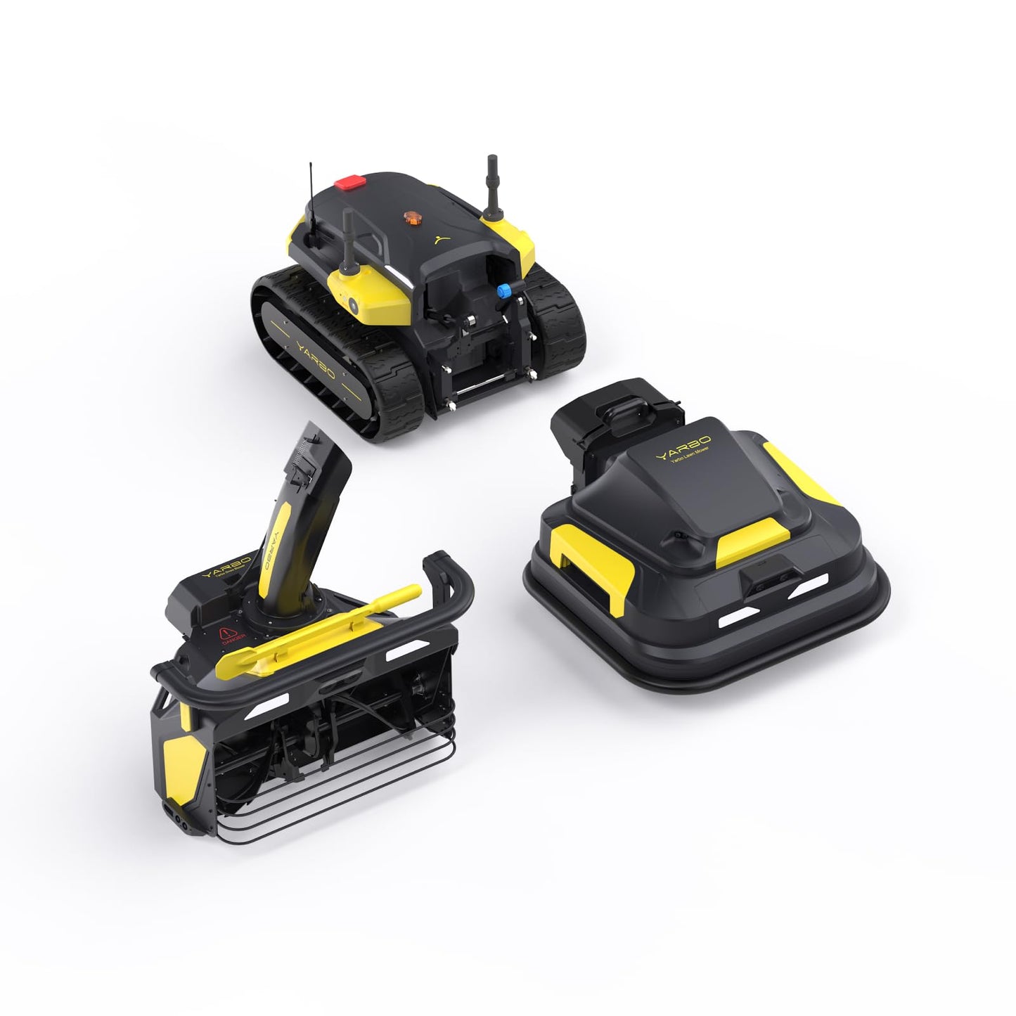YARBO Robot Lawn Mower and Robotic Snow Blower with Modular Design, Wire-Free Setup, Auto-Recharging, AI Multi-Zone Mapping & RTK for Navigation
