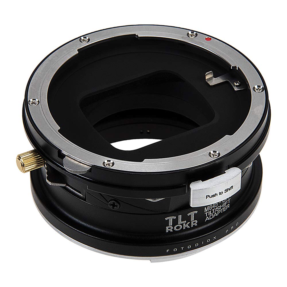 Fotodiox Pro - Tilt/Shift Lens Mount Adapter Compatible with Mamiya 645 (M645) Mount Lenses to Fujifilm Fuji G-Mount GFX Mirrorless Camera Body, (M645-GFX-TLTROKR)