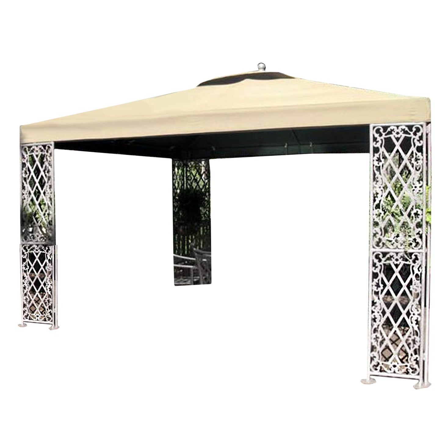 12 x 12 Lattice Gazebo Replacement Canopy Top Cover - RipLock 350
