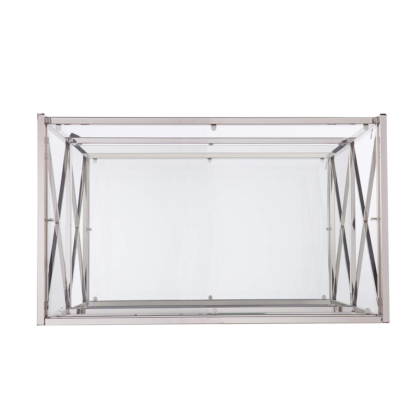 SEI FURNITURE Southern Enterprises Maxton Bar cart, Polished Silver