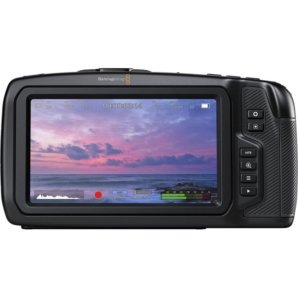 Blackmagic Design Pocket Cinema Camera 4K (CINECAMPOCHDMFT4K) + 64GB Memory Card + Card Reader + Case + Flex Tripod + Cap Keeper + Memory Wallet + Cleaning Kit + More