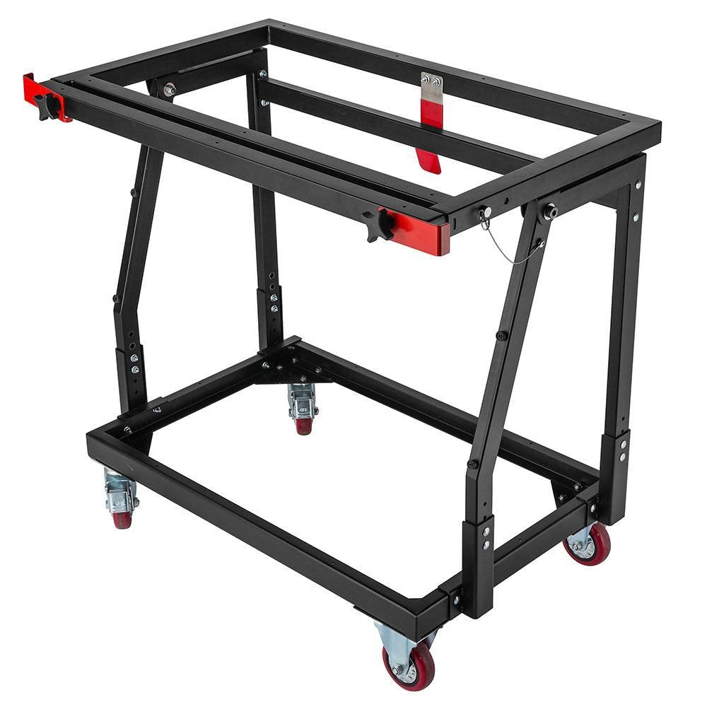 Rockler Material Mate Panel Cart and Shop Stand – Mobile Base Stand Contains Smooth Rolling 4” Casters – Mobile Workbench for Tools - Rigid Steel Frame Construction – Woodworking Tools and Accessories