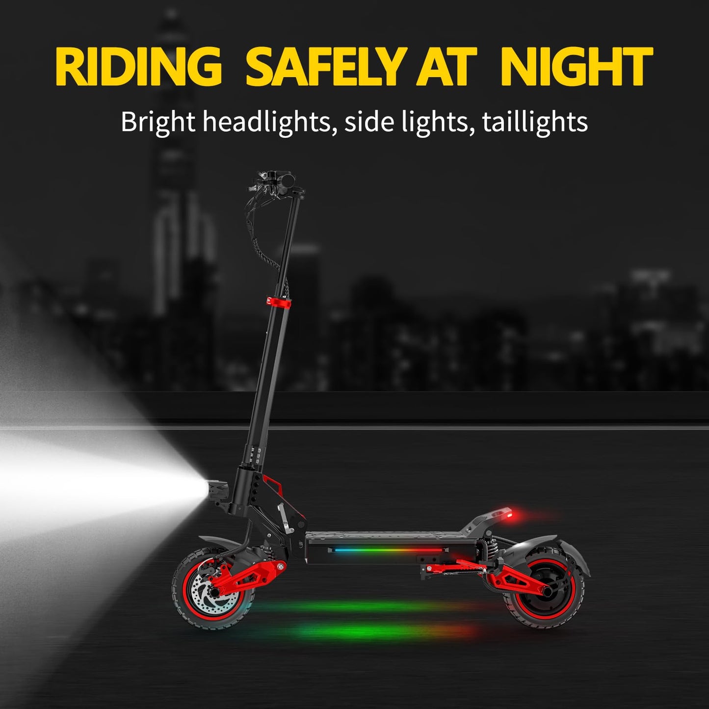 Electric Scooter Adults, 37 Miles Long Range, 34 Mph Max Speed, 11" Off-Road Tires,48V 18/21AH Big Battery,1200W/1600W Motor, Dual Braking System,Folding Commuter E Scooter (48V 18AH-1600W-J15 MAX)