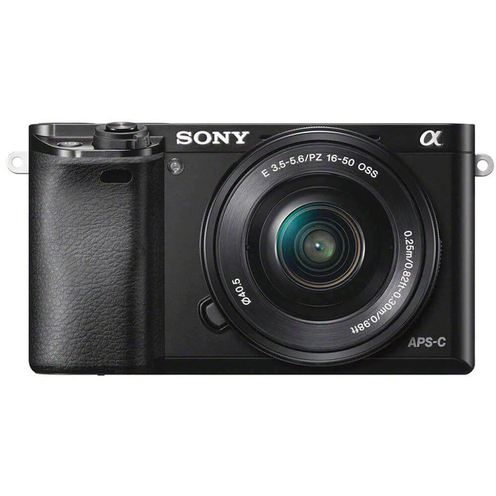 Sony Alpha a6000 Mirrorless Digital Camera w/ 16-50mm and 55-210mm Power Zoom Lenses Black