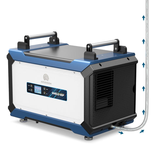 ARGENDON 180 Pints Commercial Dehumidifier with Pump for Crawl Space, Industry Water Damage Unit for up to 2,300 sq ft Large Space, Job Sites, Basement, Auto Defrost, 5 Years Limited Warranty