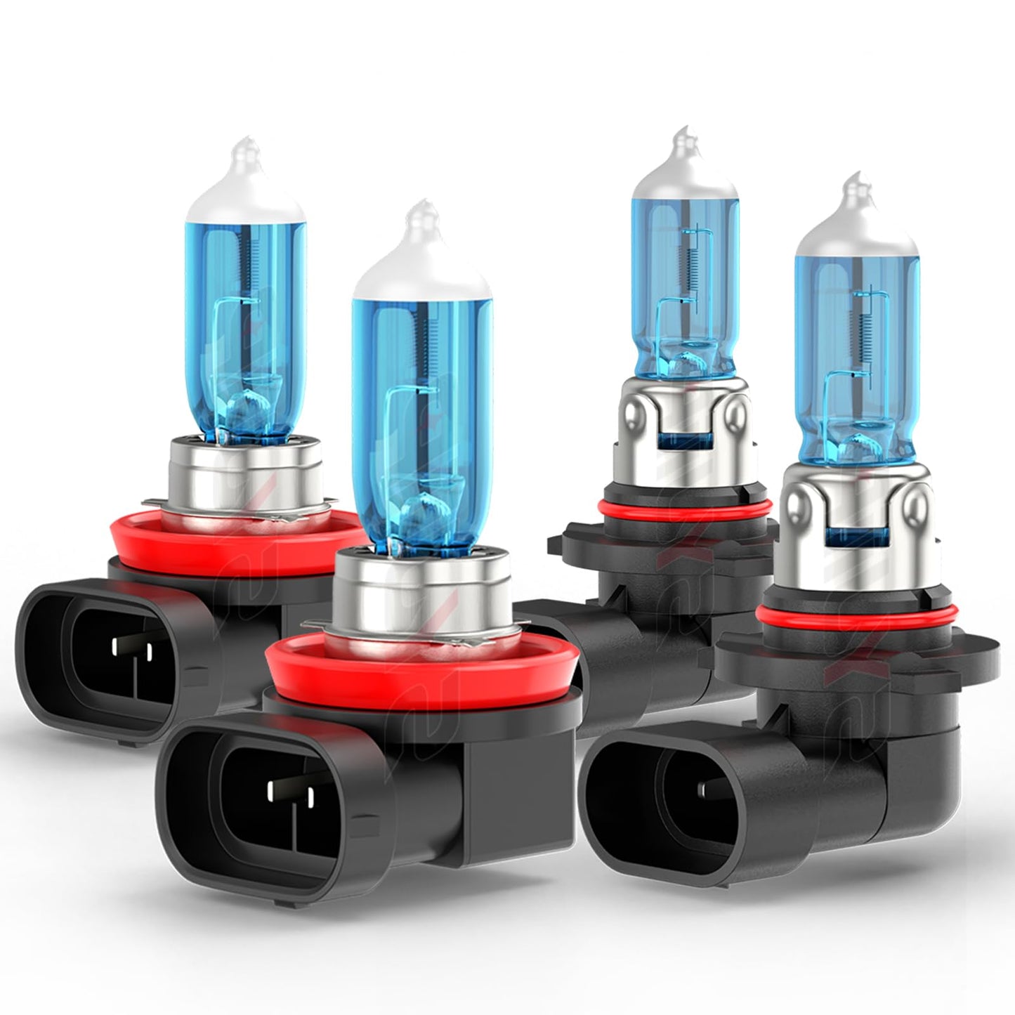 SYJIIP Halogen Headlight Bulbs 9005 High Beam H11 Low Beam 6000K White 4-Pack Compatible with Honda Accord 2013-2018 and Coupe 2008