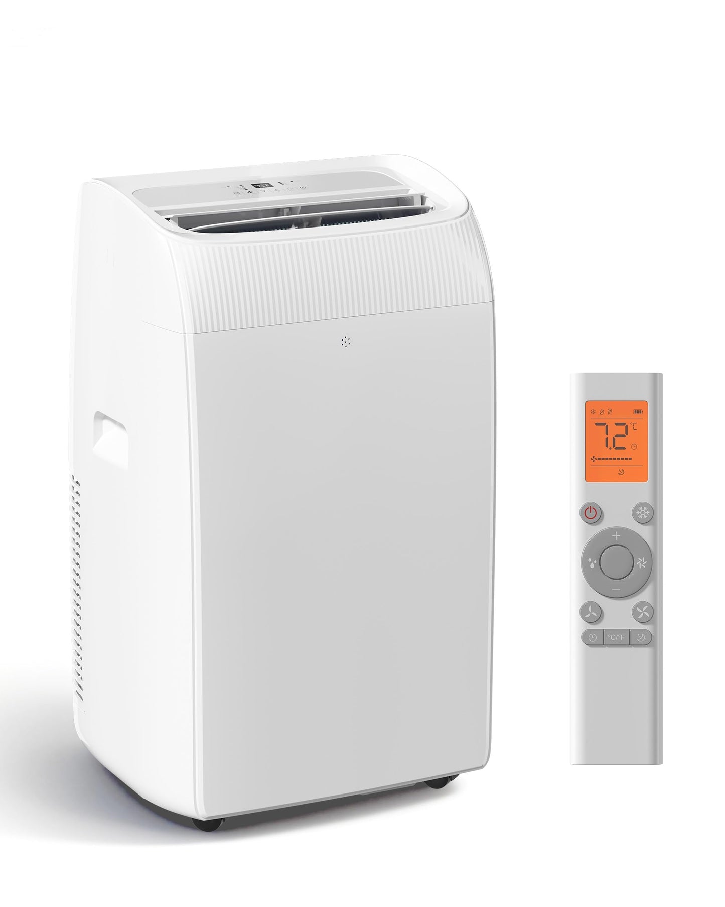 EnerGlow 12000BTU Portable Air Conditioner, 4-in-1 Cools 600 Sq.Ft, Quiet AC Unit with Fan & Dehumidifier, LED Display, Remote, Auto Swing, 24H Timer, Window Kit, for Bedroom/Office/Dorms/Apartment