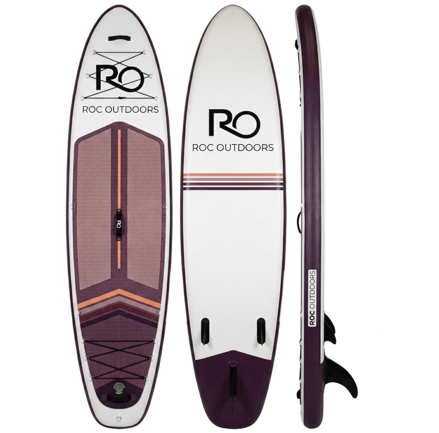Roc Inflatable Stand Up Paddle Board with Premium SUP Paddle Board Accessories, Wide Stable Design, Non-Slip Comfort Deck for Youth & Adults (Vesper W/Kayak Seat)