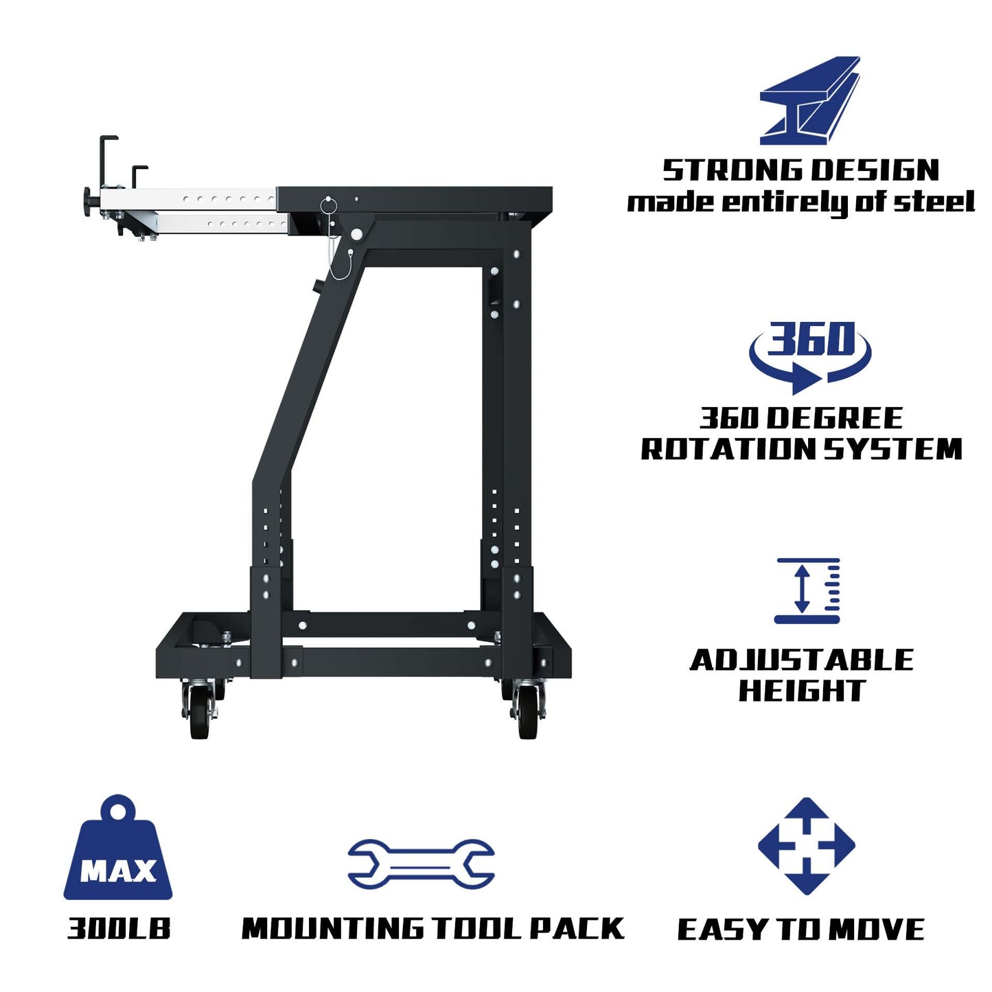 APARECIUM Panel Handler Cart and Shop Stand, Tilting Panel Cart with Rolling Casters, Tilting Panel Mover Mobile Workbench, Drywall Cart for Woodworking, Lumber Furniture Workshop, Warehouses, Garage