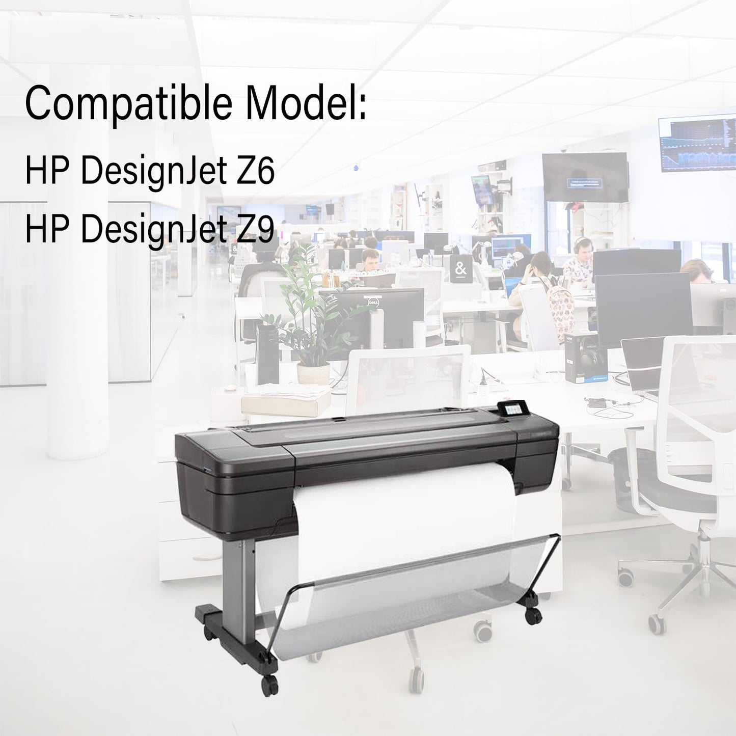 GTPRI 746 Ink Compatible for HP 746 Ink Cartridge 300-ML P2V78A P2V79A P2V80A P2V81A P2V82A P2V83A for HP DesignJet Z6 & Z9+ Large Format Printer Ink 6 Pack