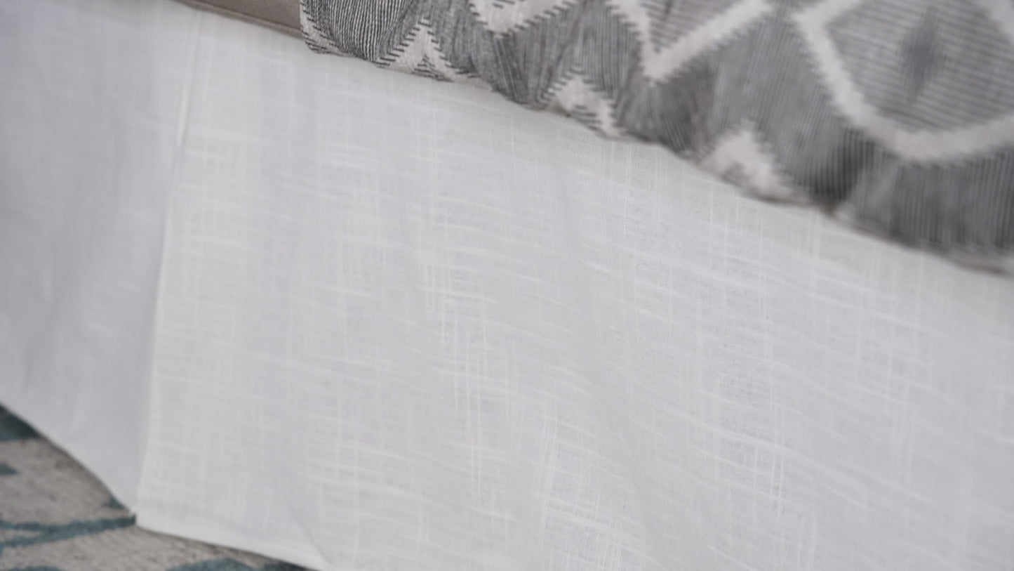 Split King Bed Skirt Designed for Adjustable Beds - Patented Staydae System
