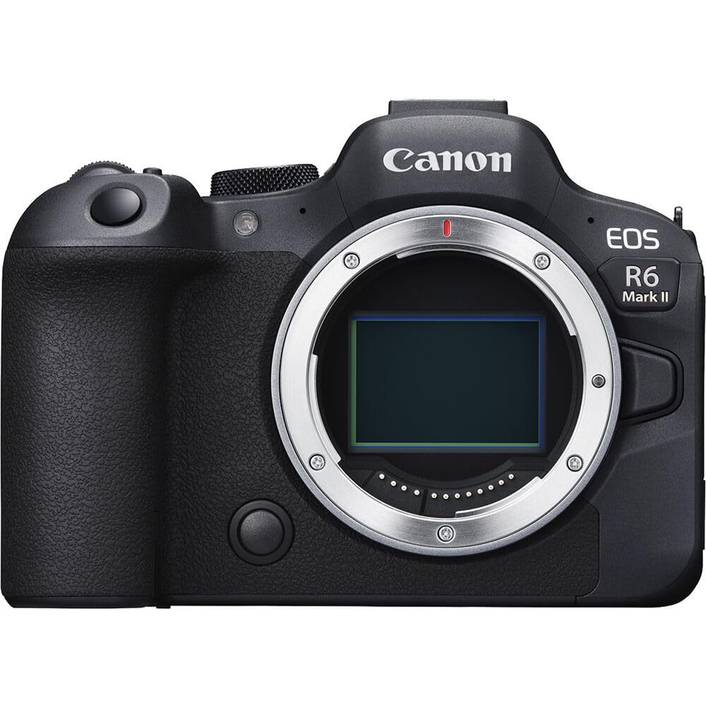 Canon EOS R6 Mark II Mirrorless Camera Body Bundle | 4K 60p, Dual Pixel CMOS AF II | Lexar 64GB Memory Card + Deco Essentials Camera Bag + Corel Photo Video Suite