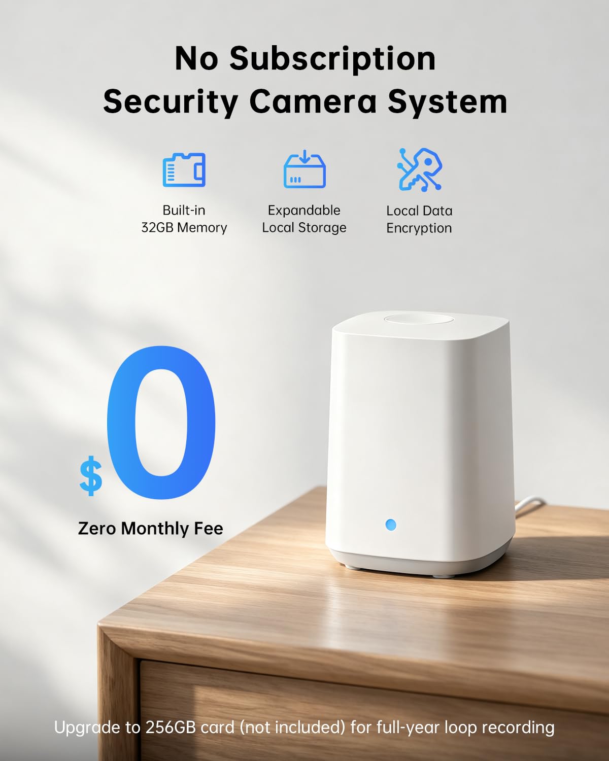 ELYSOO 4K Security Cameras Wireless Outdoor, No Subscription, Solar Camera for Home Security System, Encrypted Local Storage, 360° PTZ with Auto Tracking, Color Night Vision, 4-Cam Kit