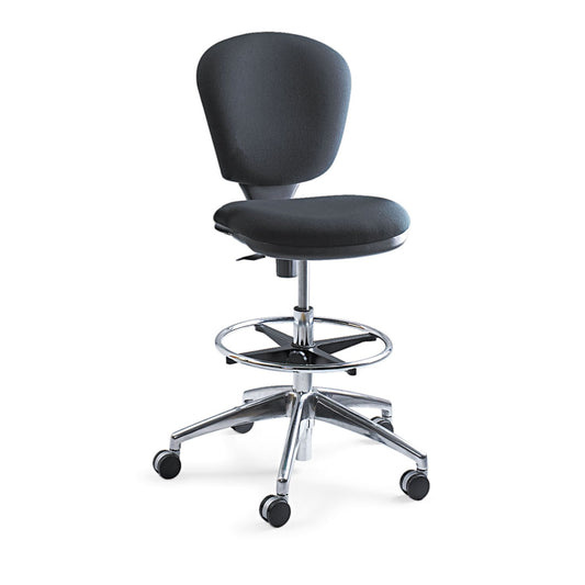 Safco Metro Ergonomic Office Chair, Extended-Height, Adjustable with Swivel Base, Padded, Black