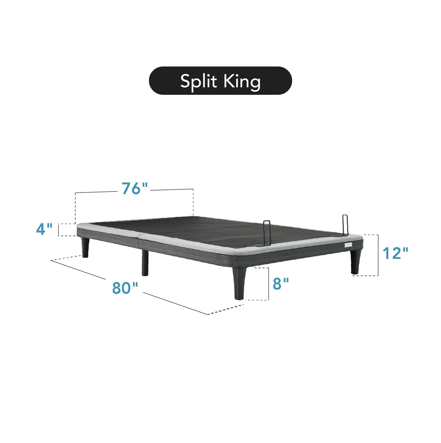 Ergomotion ErgoSportive Smart Adjustable Bed Frame - Sleep Tracking, Garmin Compatiblity, Auto-Anti Snore - Available in Twin, Queen, Split King (Split King)