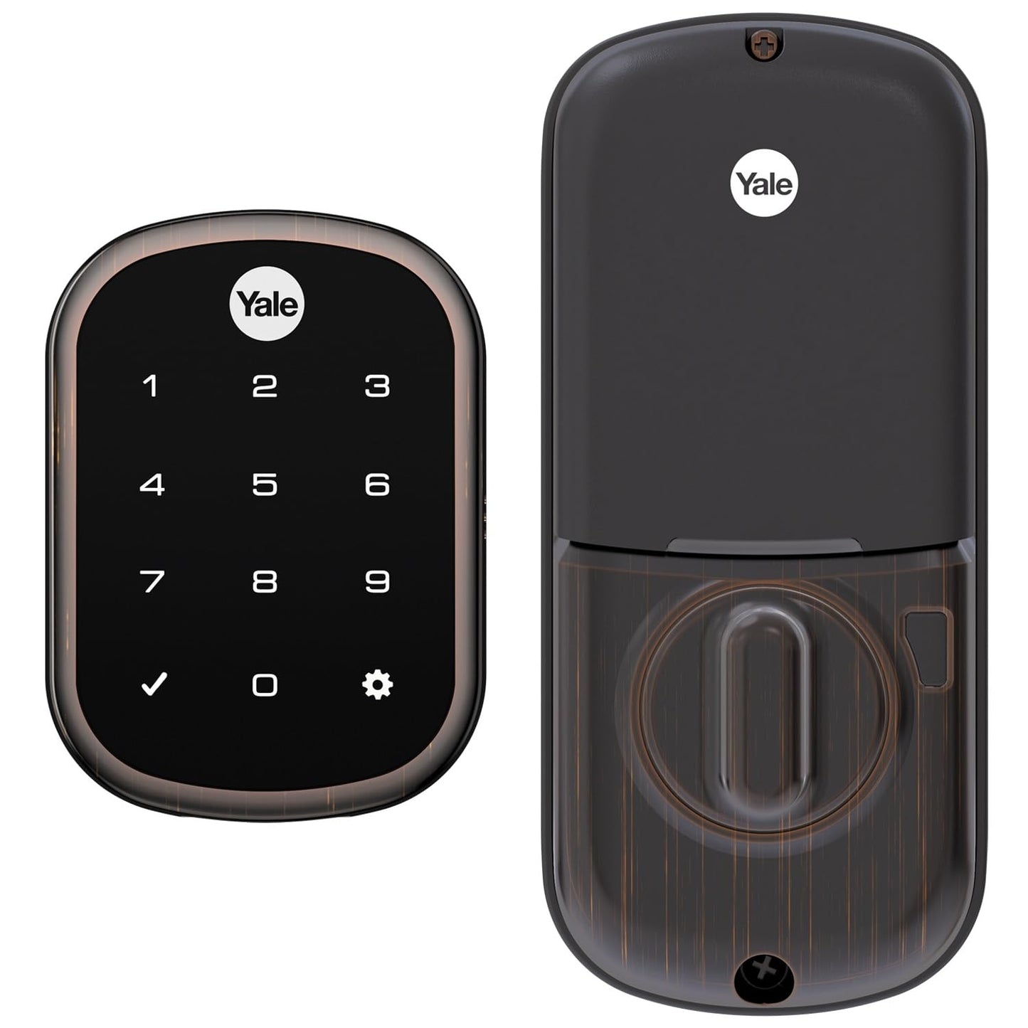 Yale Assure SL Deadbolt Lock with Z-Wave, Oil Rubbed Bronze Keyless Entry Door Lock with Touchscreen Keypad for Front Door, ‎YRD256-ZW2-0BP