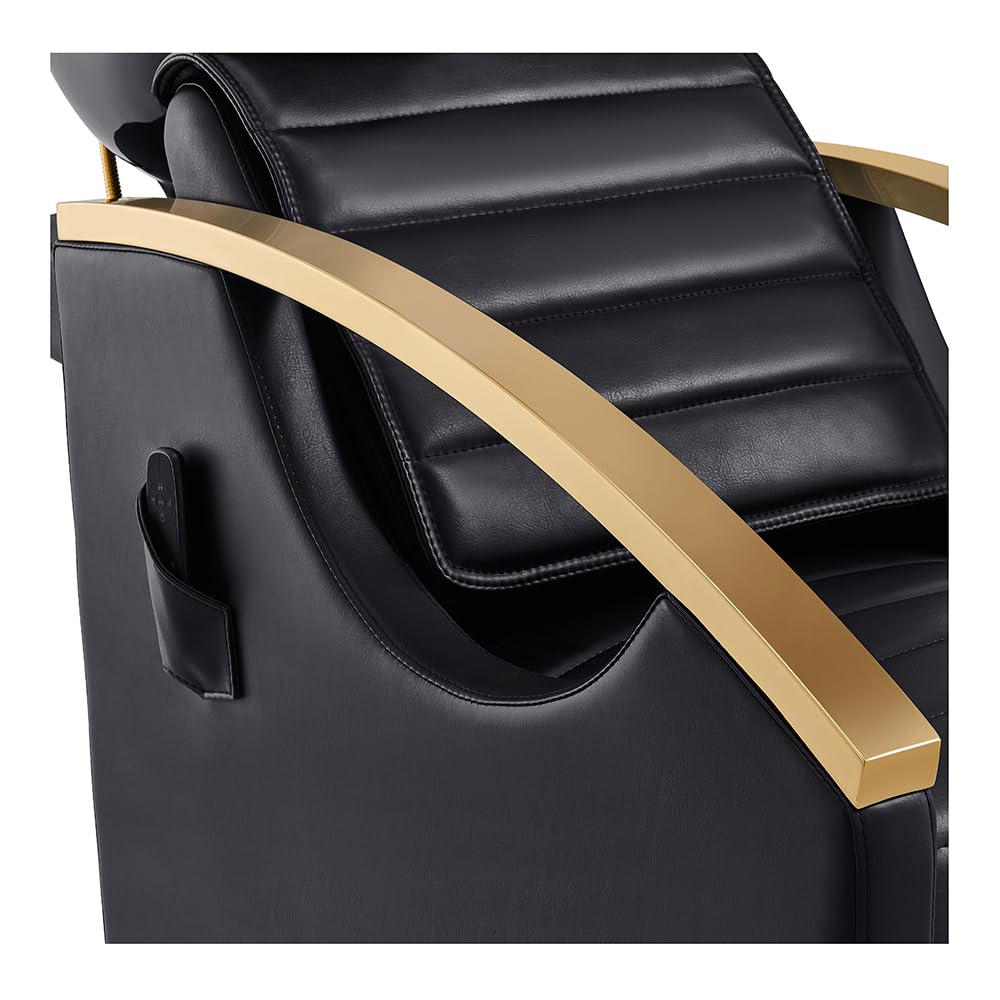 Dir Massage Shampoo Backwash Station Full Electrical Beauty Salon Shampoo Backwash Unit w/Gold Accents Bella V