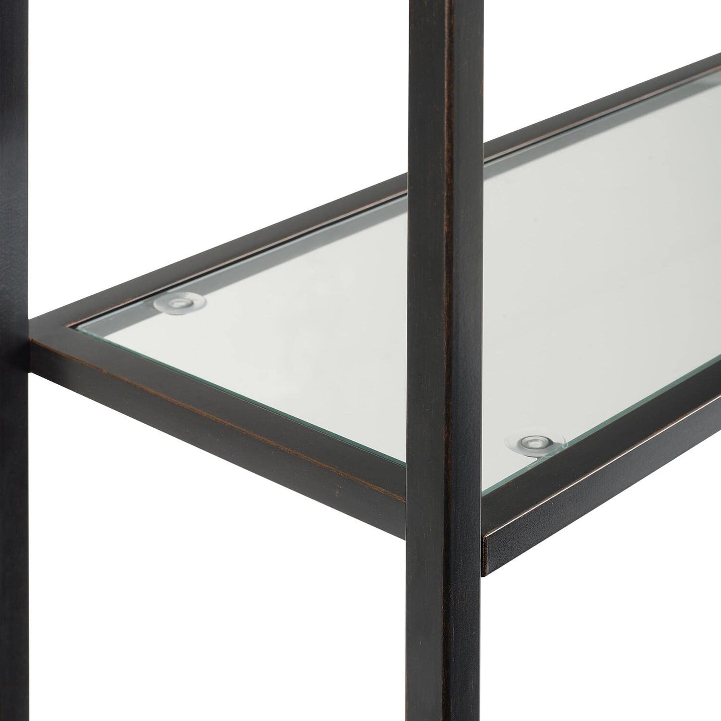 Maykoosh Modern Bathroom Space Saver Cabinet - Oil Rubbed Bronze, Pagoda Style Storage, Tall Linen Tower