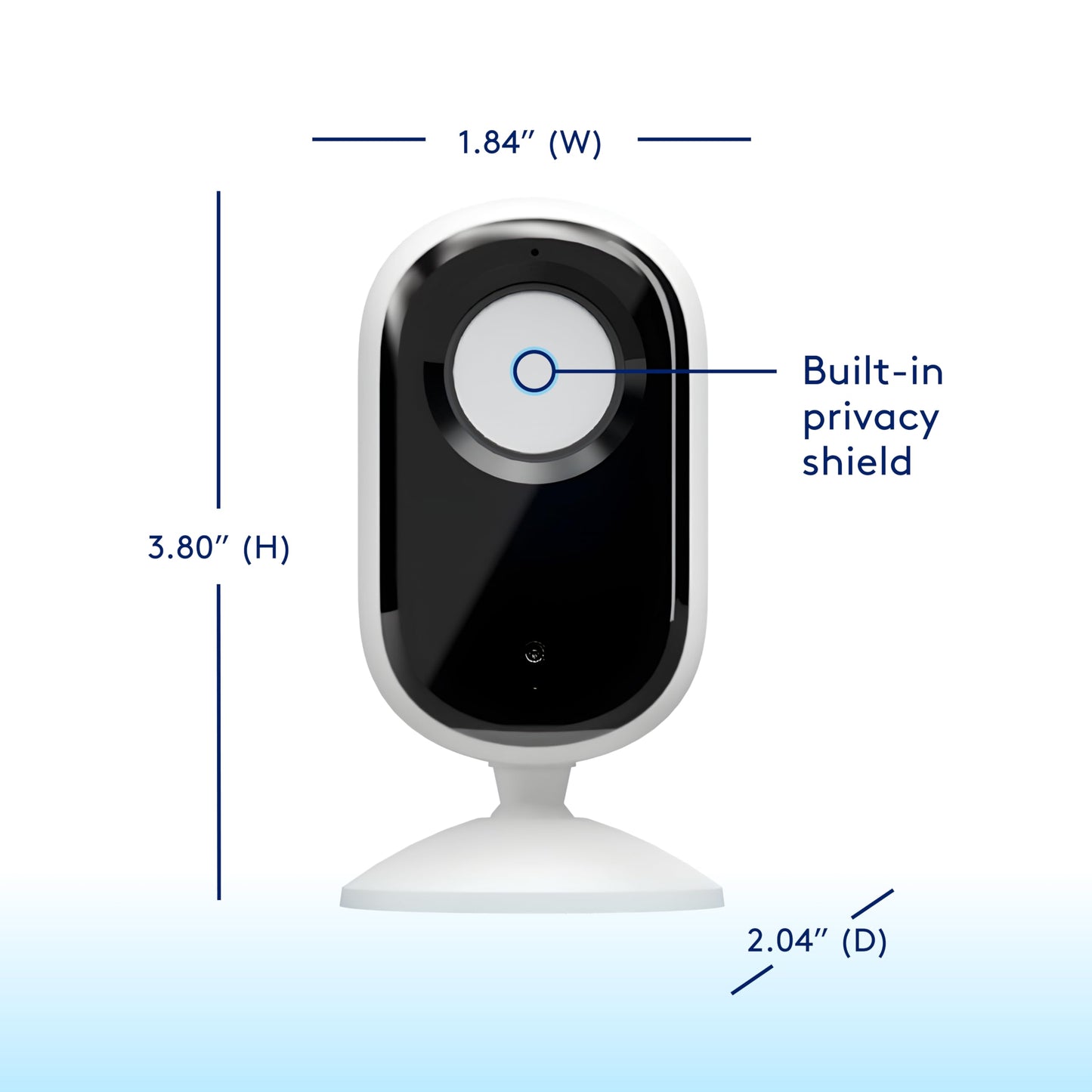 ADT Blu Indoor Camera Kit, DIY Home Security System with 2K Indoor Security Camera, Door/Window Sensor, Motion Detector, Night Vision, Two-Way Audio, Pet-Friendly Camera, ADT+ App Control