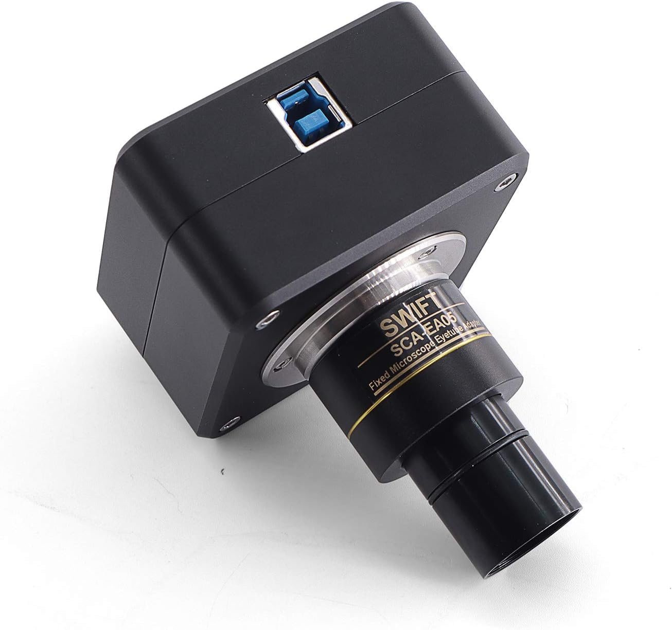 Swiftcam 25 Megapixel Camera for Microscopes, with Reduction Lens, Calibration Kit, Eyetube Adapters, and USB 3.0 Cable, Compatible with Windows/Mac/Linux