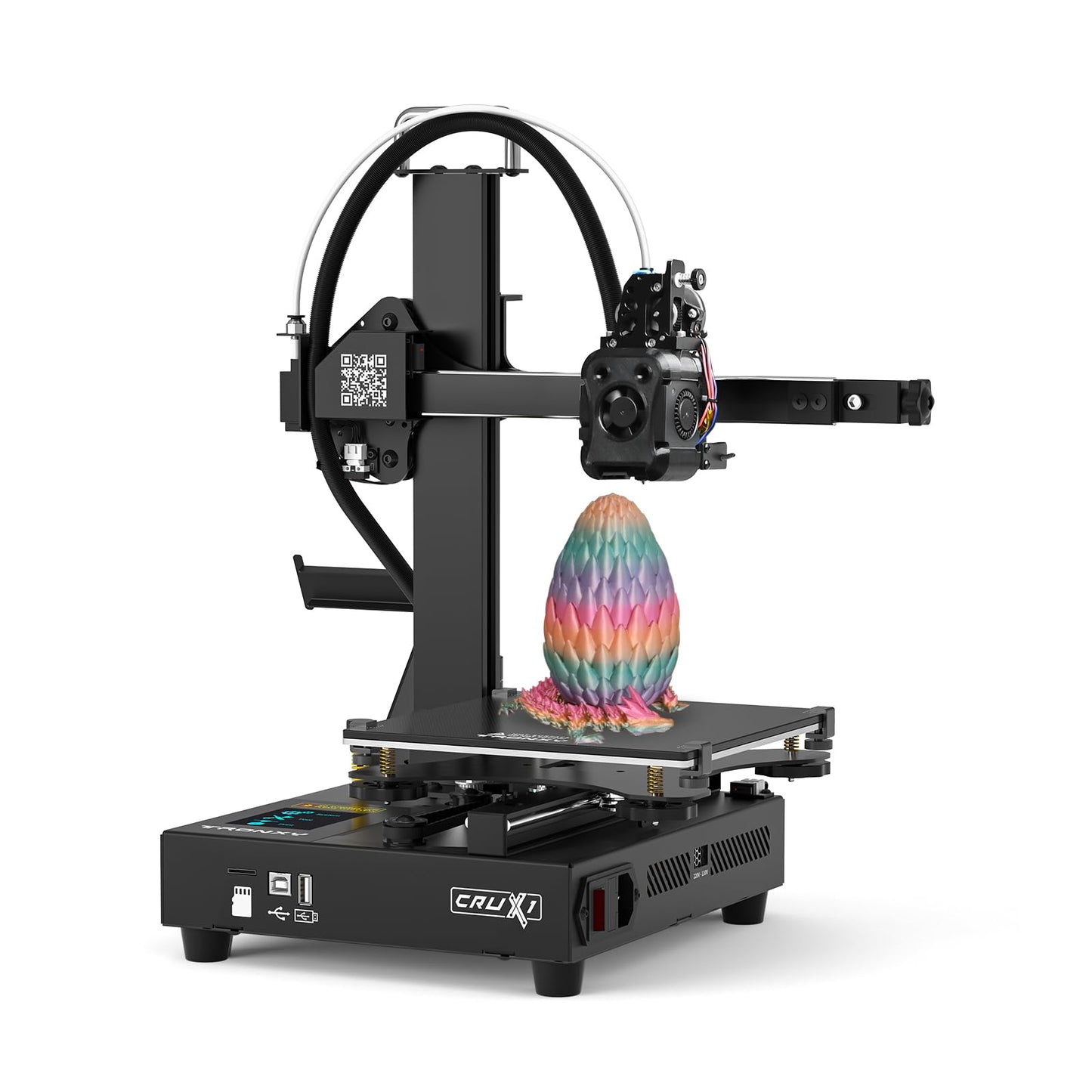 TRONXY Small High Speed 3D Printer, CRUX 1S Desktop Mini 3D Printer for Beginners, Proximal Printhead with Dual-axis Metal Guide, Build Size 7.09x7.09x7.09 inch