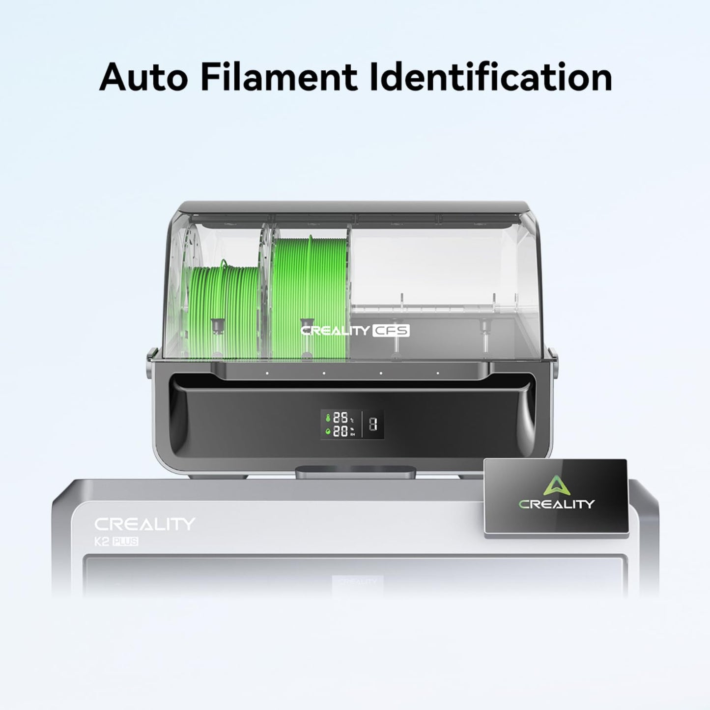 Creality CFS Multi-Color 3D Printer Filament System, Auto Material Identification, Smart Switching/Relay, Supports 4 Parallel Devices for 16 Color Printing, Compatible with K2 Plus/Hi 3D Printers