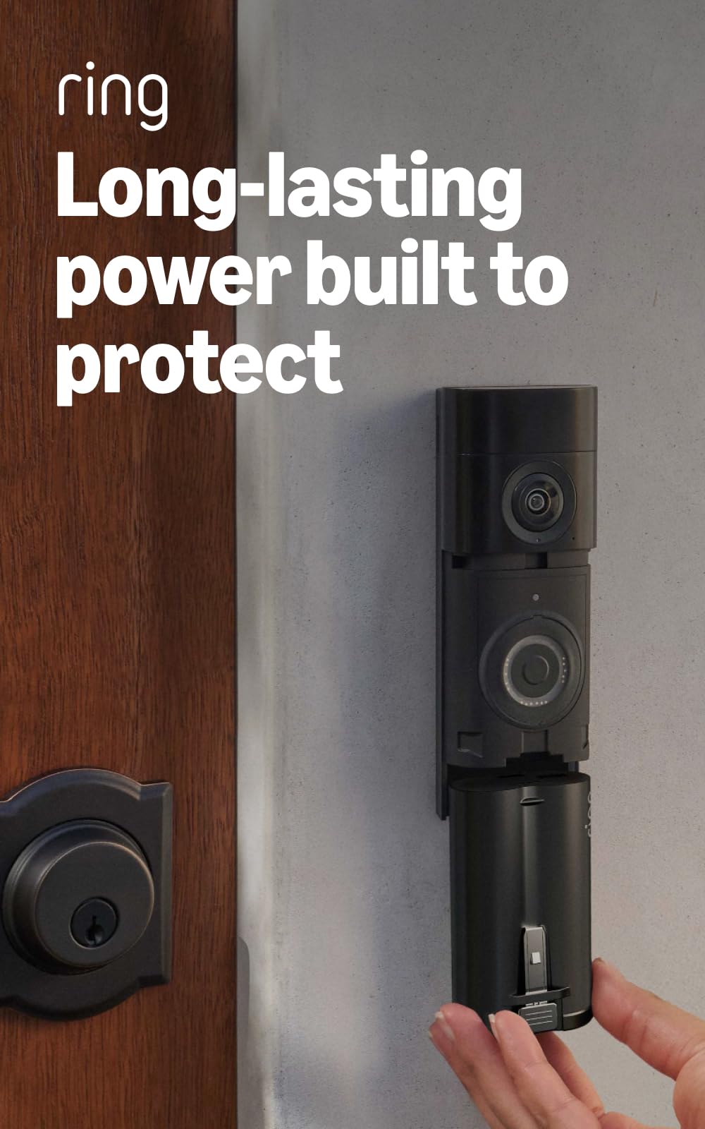 Ring Battery Doorbell Pro (newest model) — Retinal 4K with wide-angle video, up to 10x Enhanced Zoom, and Quick Release Ultra Battery Pack, Polished Mocha