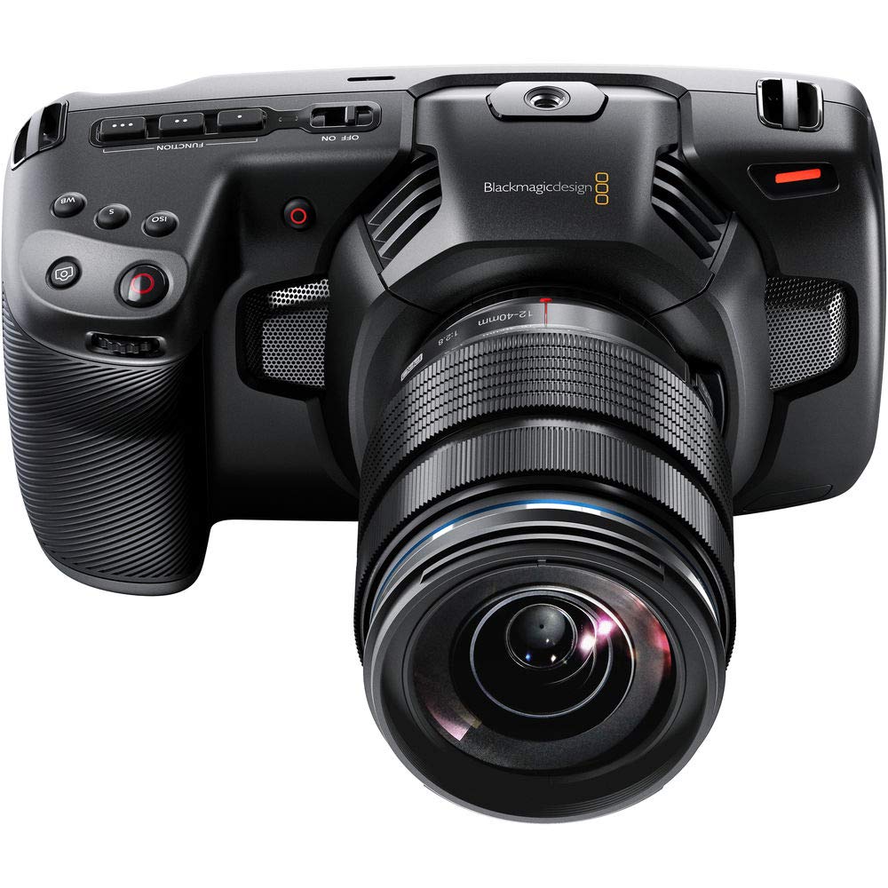 Blackmagic Design Pocket Cinema Camera 4K (CINECAMPOCHDMFT4K) + 64GB Memory Card + Card Reader + Case + Flex Tripod + Cap Keeper + Memory Wallet + Cleaning Kit + More