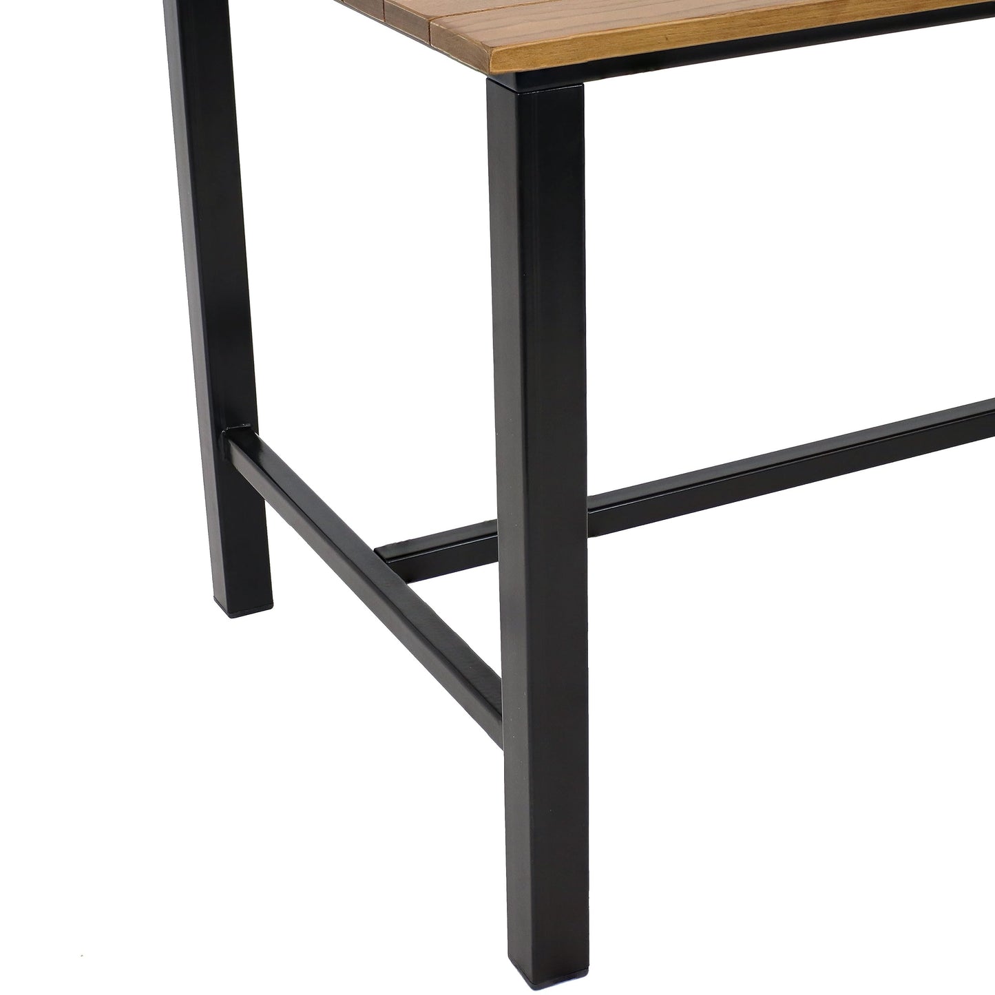 Sunnydaze 4-Person Solid Wood Rectangle Patio Dining Table - for Indoor or Outdoor Use - 47.25" W x 31.25" D