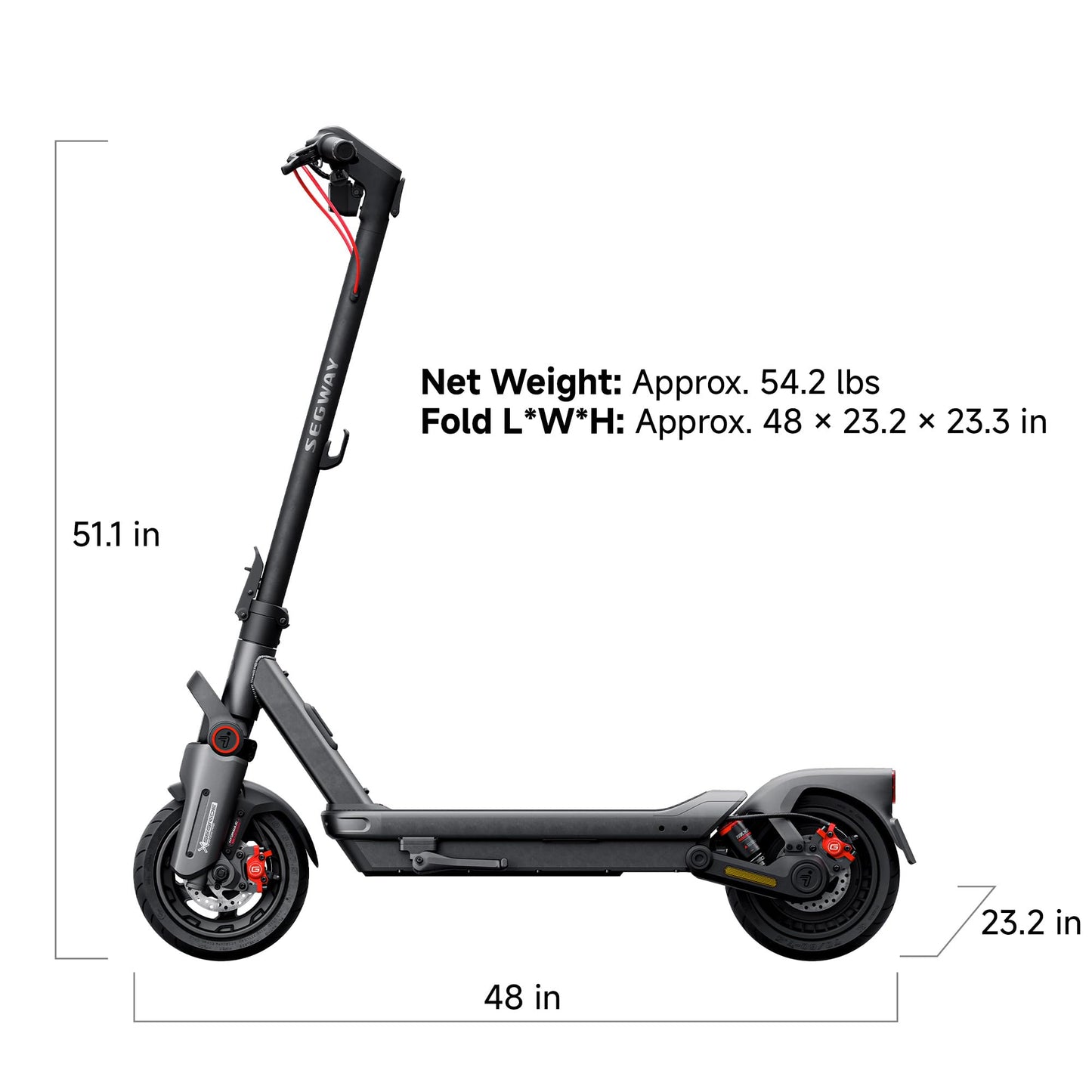 Segway Ninebot Max G3 Electric Scooter, 28 mph Top Speed w/ 50 Miles Max Range, 2000W Peak Motor, Dual Hydraulic Suspension, Fast Charging Scooter for Adults and Teens, UL-2272 2271 Certified