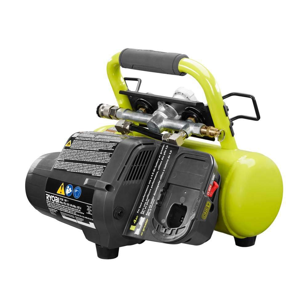 ONEAND 1 GAL. 120 PSI Portable 18V Horizontal AIR Compressor 0.5 CFM at 90 PSI