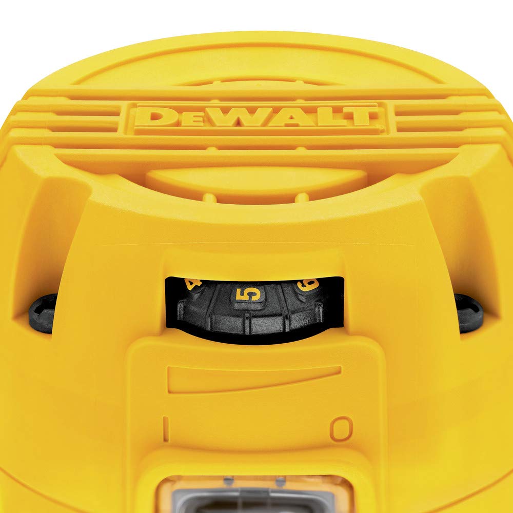 DEWALT Router, Fixed Base, 1-1/4 HP, 7.7-Amp, Variable Speed Trigger, Corded (DWP611)