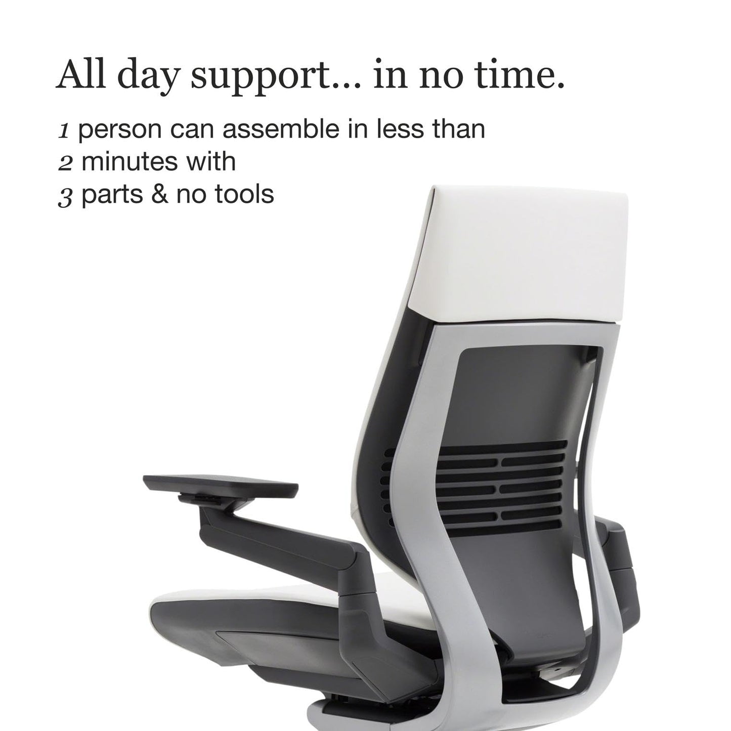 Steelcase Gesture Office Chair - Ergonomic Work Chair with Wheels for Carpet - Comfortable - Intuitive-to-Adjust for Desk - 360-Degree Arms - Coconut Yellow Fabric