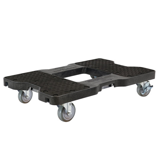 SNAP-LOC, Heavy Duty Moving Dolly 4 Wheels, 1,500 lb, OPS Dollies for Moving Cargo with Steel Frame, E Strap Attachment Included, Made in USA, Black