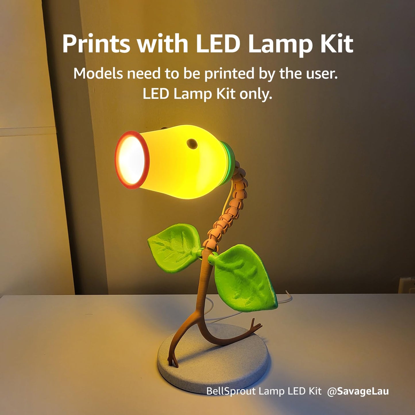 Bambu Lab A1 mini 3D Printer + LED Lamp Kit, Set Up in 20 Mins, High Speed & Precision, Full-Auto Calibration & Active Flow Rate Compensation, ≤48 dB Quiet FDM 3D Printers