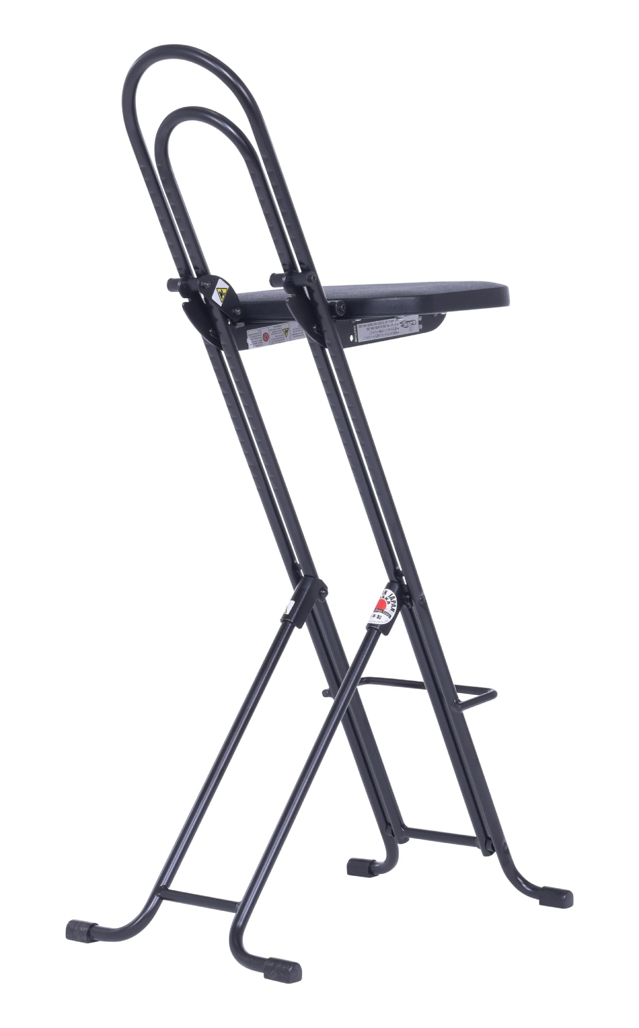 Vestil CPRO-800LP Steel Height Ergonomic Worker Chairs 18.5 In. to 35 In. 220 Lb. Capacity Black