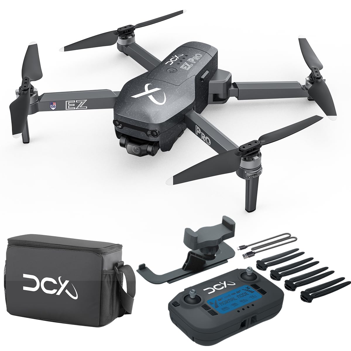 EZ Pro Drones with Camera for Adults 4K, Obstacle Avoidance, GPS Auto Return, 3-axis Gimbal, Follow Me Mode, Long Flight Time, FAA Remote ID