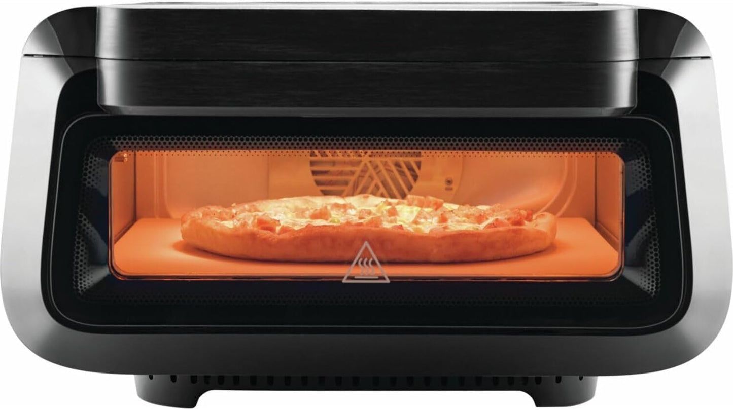 Frigidaire Electric Indoor Pizza Oven – Reach Temperatures of 700°F – Stone Bake 12” Pizzas in Minutes – Portable Countertop Oven with Air Fry and Bake. Peel Included Model FRPO100B