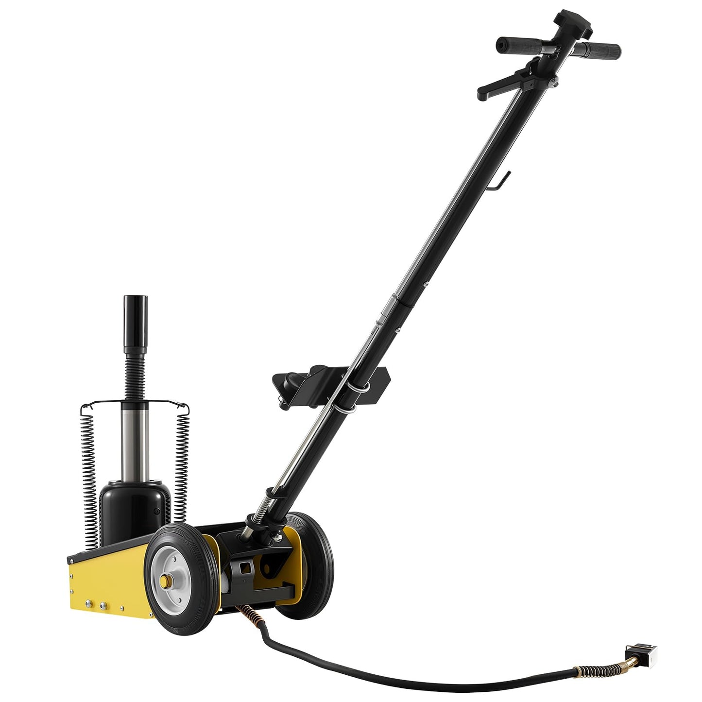 VEVOR 22 Ton Air Hydraulic Floor Jack Trucks Heavy Duty Steel Racing Floor Jack with Single Piston Quick Lift Pump & Extension Posts & Extension Posts, Air Pneumatic Jacks for SUVs, Pickups