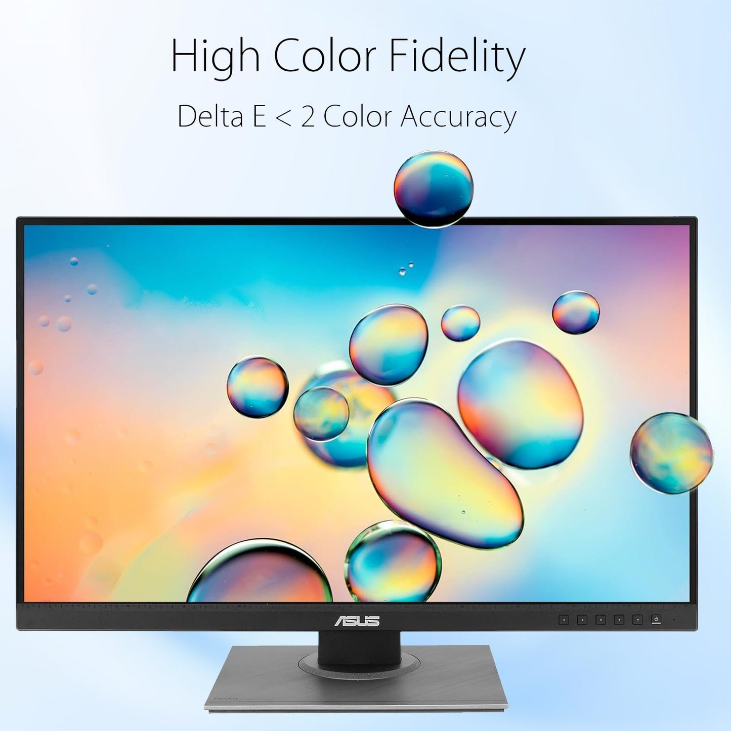 ASUS ProArt 27" WQHD Monitor, IPS Display, 100% sRGB, Calman Verified, Ergonomic Stand | DisplayPort | HDMI | DVI-D Mini DP | USB Hub, Eye Care, Ergonomic Tilt Height Pivot Swivel Adjustable Stand