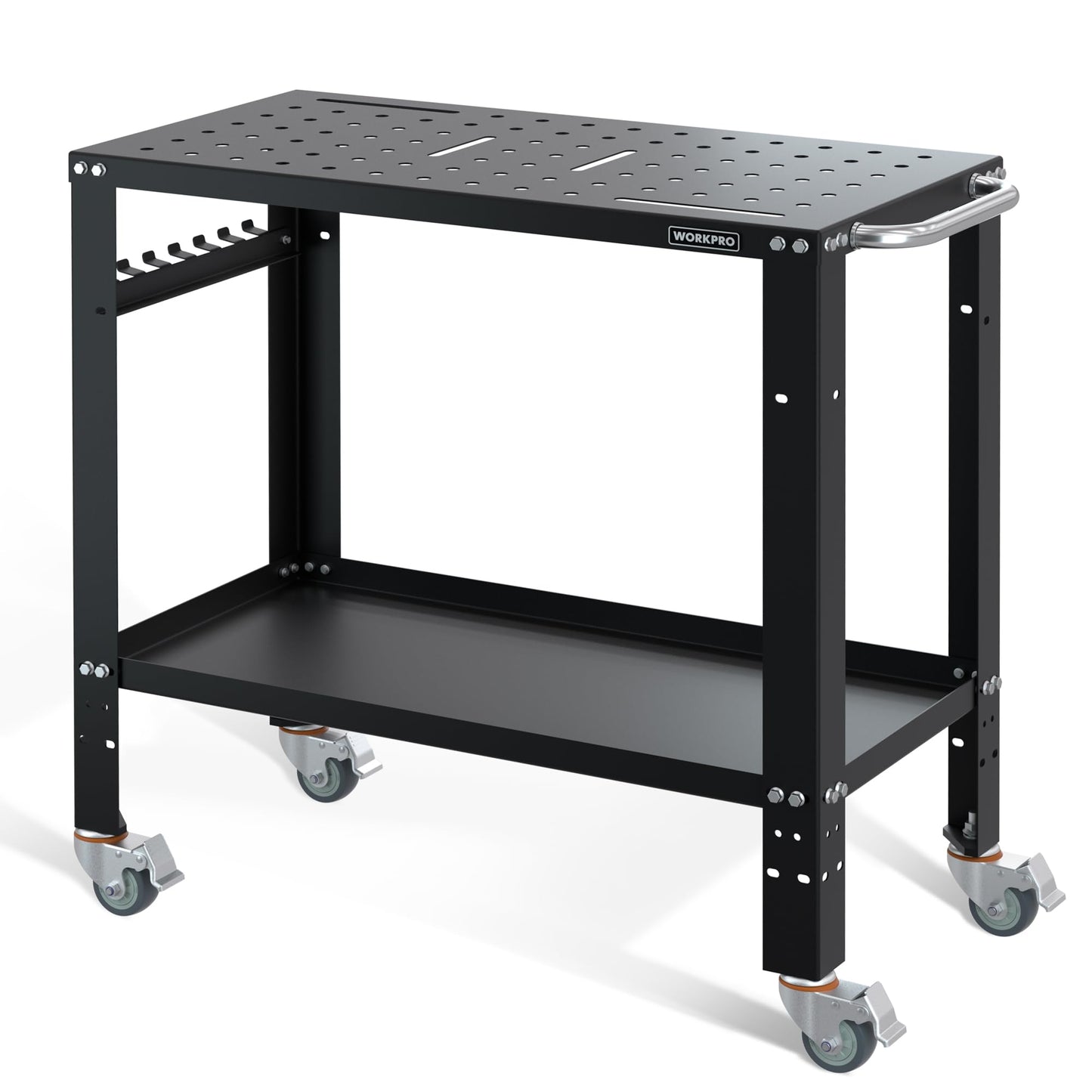 WORKPRO 36×18" Welding Workbench, Nitriding Tabletop, 1200LBS Capacity
