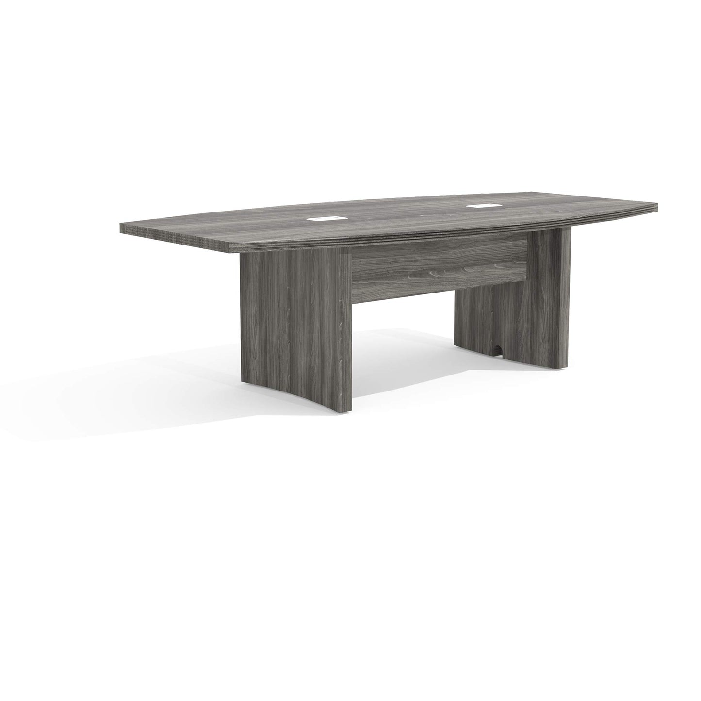 Safco Aberdeen 8 ft Conference Table, Contemporary Laminate, for Modern Business and Meeting Rooms, Gray Steel