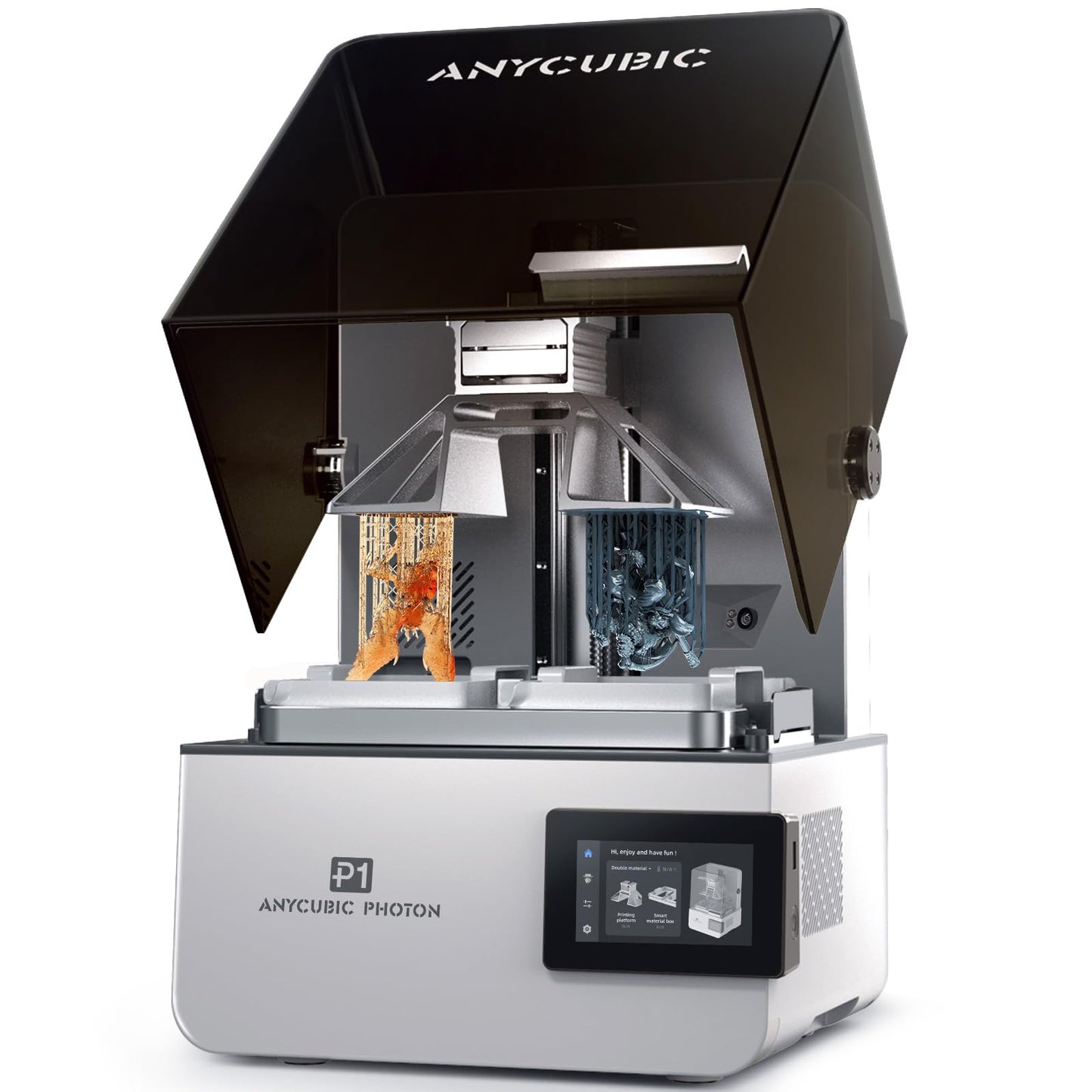 ANYCUBIC Photon P1 Resin 3D Printer, with Dual-Color/-Material Printing, Engineering-Grade Resin Compatible, Stability Industrial Ball Screw, Large Build Size 8.78x4.96x9.05in