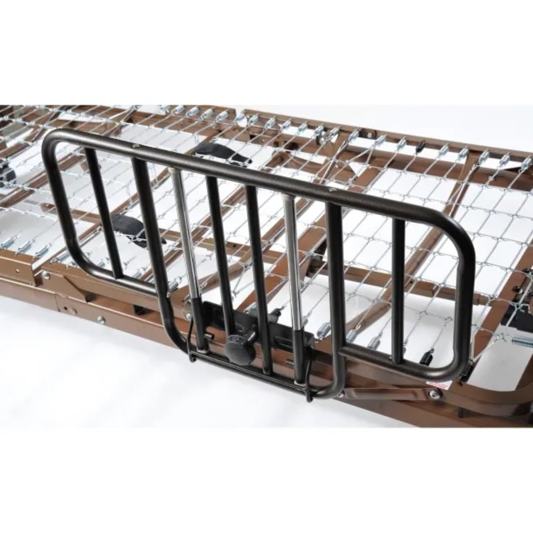 Med Mart Fully Electric Hospital Bed Set - Foam Mattress, Half Rails Included - Enhanced Comfort, Convenience