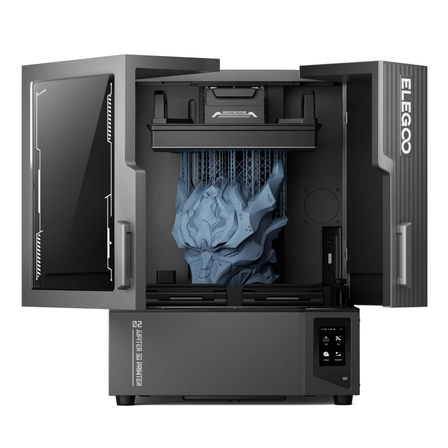 ELEGOO Jupiter 2 Resin 3D Printer, 16K Large MSLA 3D Printing Machine, Auto-Leveling, Smart Tank Heating, Auto Resin Feeding, Smart Mechanical Sensor, Wi-Fi Cluster, Build Size 302.4 × 161.98 × 300 mm