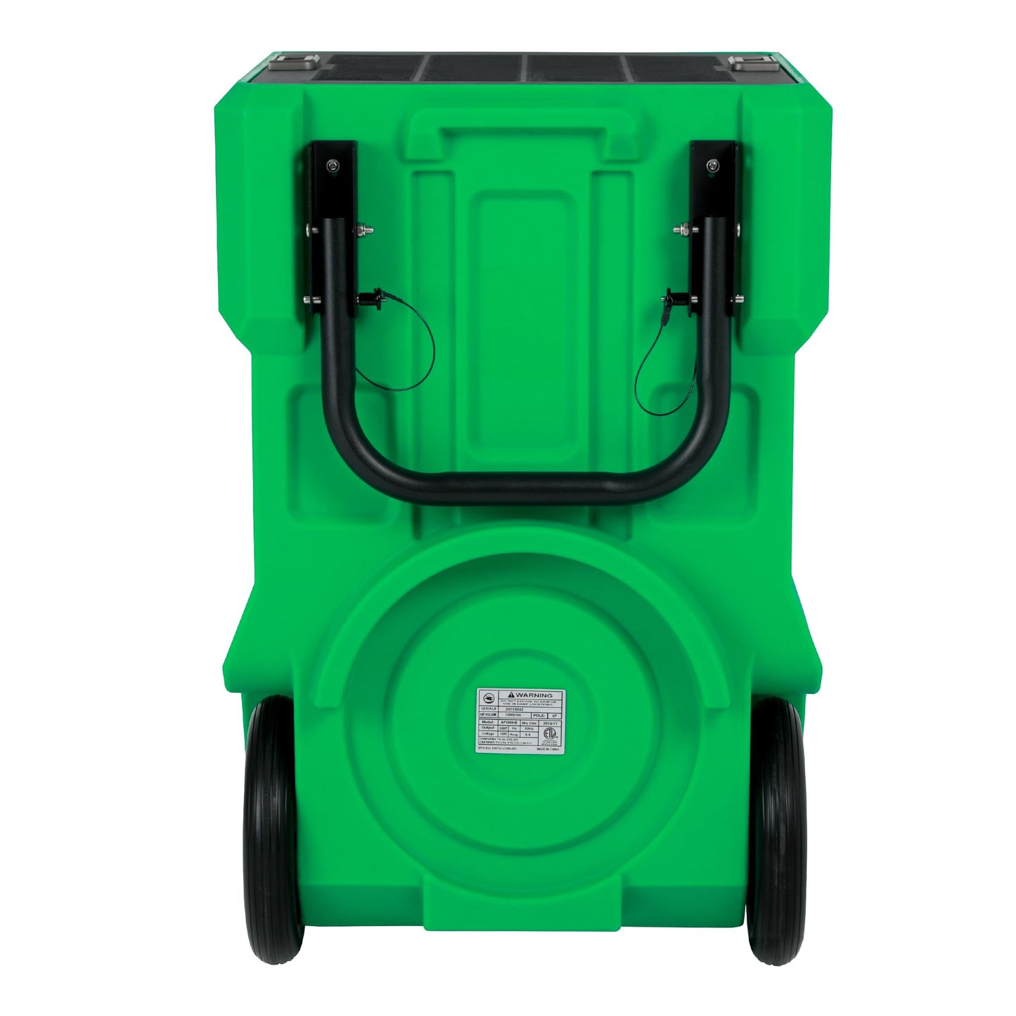 MOUNTO 1000cfm Portable Industrial Air Purifier Negative Air Scrubber - Powerful 1HP Motor, True HEPA Filter, 2-Speed, Handle and wheels 3-Year Warranty