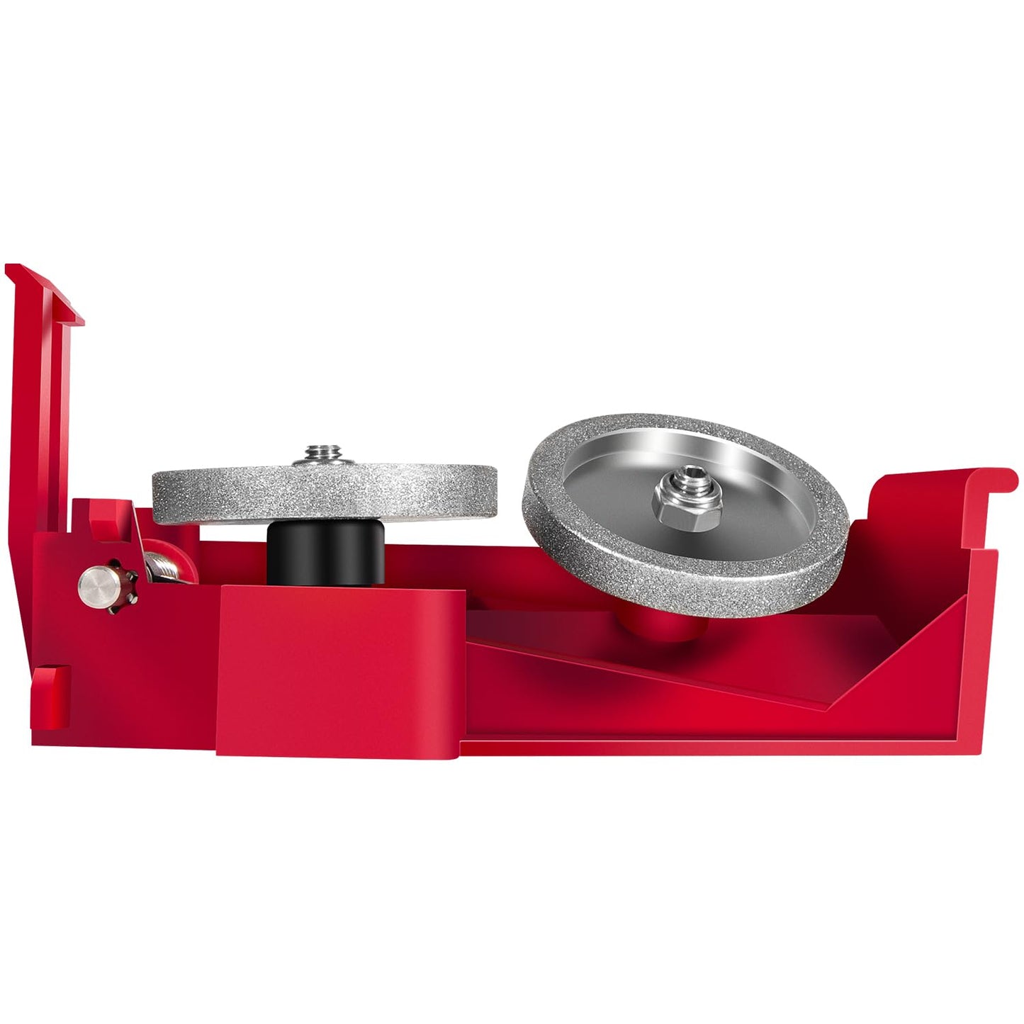 Slicer Sharpener Assembly Compatible with Berkel X13 X13A X13AE X13E X33 Series, Replace OEM 01-404675-01158, Commercial Meat Slicer Sharpener Kit, Alloy Steel & Premium Sharpening Stones