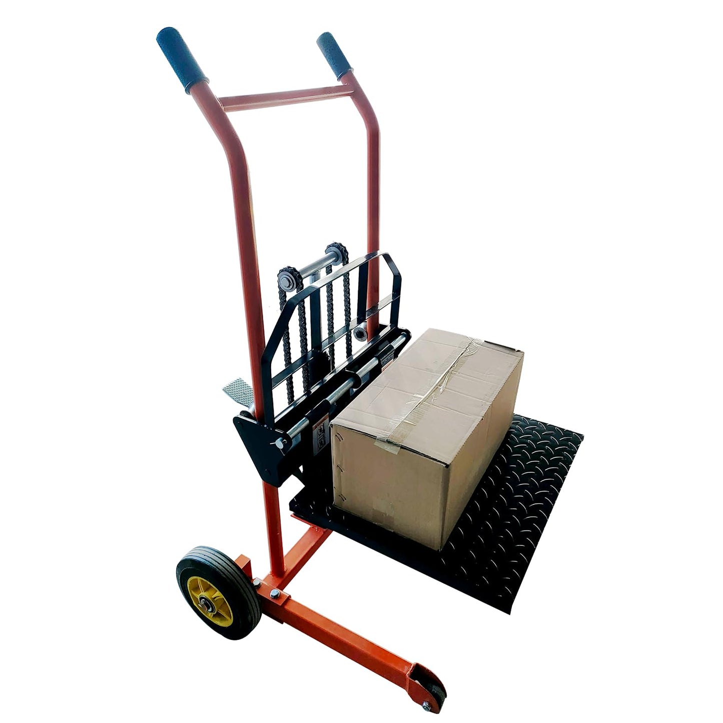 Hydraulic Material Lift Winch Stacker,440 Lbs Pallet Truck Dolly,Lift Table,Compact & Portable Hydraulic Winch for Construction,Warehousing,and DIY Projects